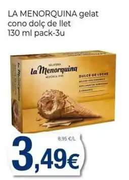 Keisy LA MENORQUINA gelat cono dolç de llet oferta