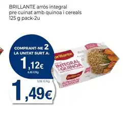 Keisy BRILLANTE arròs integral pre cuinat amb quinoa i cereals oferta