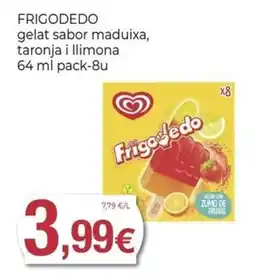Keisy FRIGODEDO gelat sabor maduixa, taronja i llimona oferta