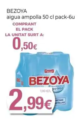 Keisy BEZOYA aigua ampolla oferta