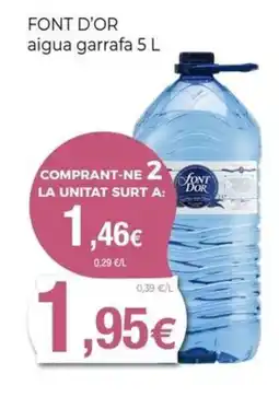 Keisy FONT D'OR aigua garrafa oferta