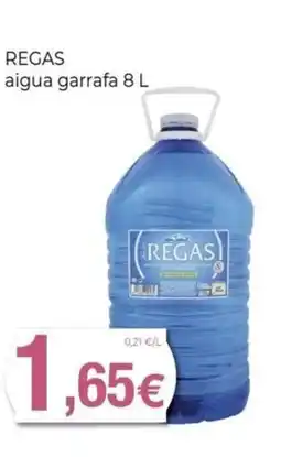 Keisy REGAS aigua garrafa oferta