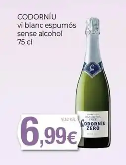 Keisy CODORNÍU vi blanc espumós sense alcohol oferta