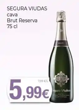 Keisy SEGURA VIUDAS cava Brut Reserva oferta