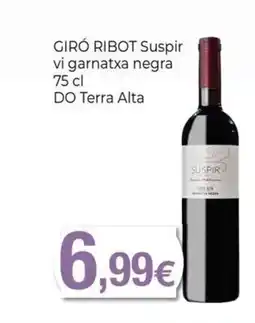 Keisy GIRÓ RIBOT Suspir vi garnatxa negra DO Terra Alta oferta