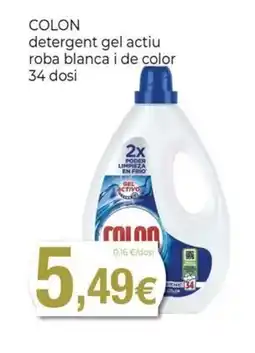 Keisy COLON detergent gel actiu roba blanca i de color 34 dosi oferta