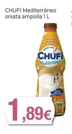 Keisy CHUFI Mediterráneo orxata ampolla oferta