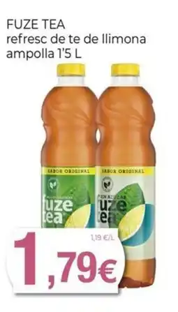 Keisy FUZE TEA refresc de te de llimona ampolla oferta
