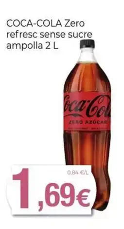 Keisy COCA-COLA Zero refresc sense sucre ampolla oferta