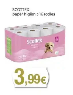 Keisy SCOTTEX paper higiènic 16 rotlles oferta