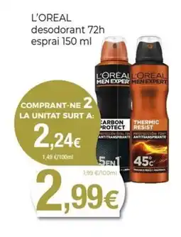 Keisy L'OREAL desodorant 72h esprai oferta