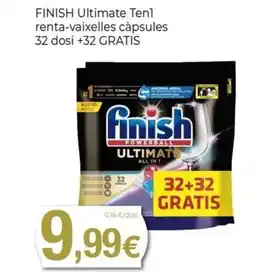 Keisy FINISH Ultimate Tenl renta-vaixelles càpsules oferta