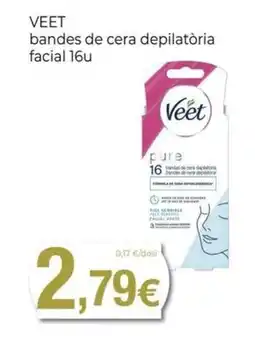 Keisy VEET bandes de cera depilatòria facial 16u oferta