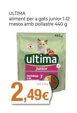 Keisy ULTIMA aliment per a gats junior 1-12 mesos amb pollastre oferta