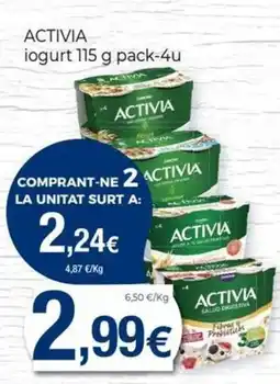 Keisy ACTIVIA iogurt oferta