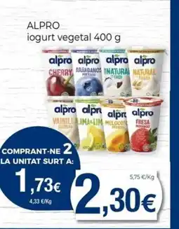 Keisy ALPRO iogurt vegetal oferta