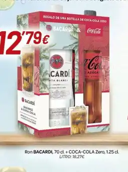 Alsara Supermercados BACARDI, COCA COLA Ron Zero oferta