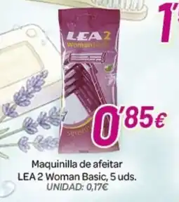 Alsara Supermercados LEA 2 Maquinilla de afeitar Woman Basic, 5 uds oferta