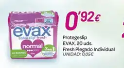 Alsara Supermercados EVAX Protegeslip Fresh Plegado Individual oferta