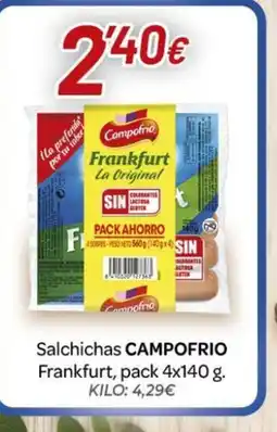 Alsara Supermercados CAMPOFRIO Salchichas Frankfurt oferta