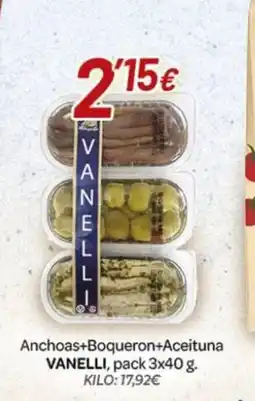 Alsara Supermercados VANELLI Anchoa +Boqueron+Aceituna oferta