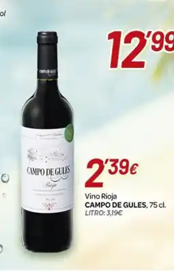 Alsara Supermercados CAMPO DE GULES Vino Rioja oferta