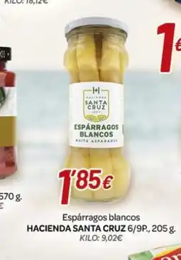 Alsara Supermercados HACIENDA SANTA CRUZ 6/9 Espárragos blancos oferta