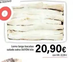 Cash Ifa OUTÓN Lomo largo bacalao salado extra oferta