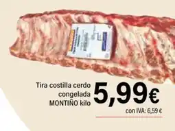 Cash Ifa MONTIÑO Tira costilla cerdo congelada oferta