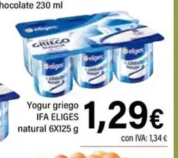 Cash Ifa IFA ELIGES Yogur griego natural oferta