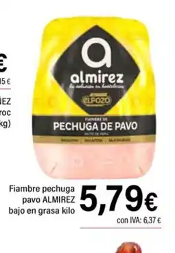 Cash Ifa ALMIREZ Fiambre pechuga pavo pavo bajo en grasa oferta