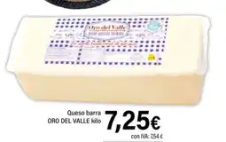 Cash Ifa ORO DEL VALLE Queso barra oferta