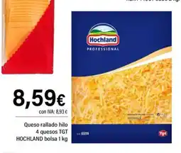 Cash Ifa HOCHLAND Queso rallado hilo 4 quesos oferta