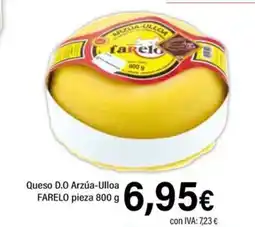 Cash Ifa FARELO Queso D.O Arzúa-Ulloa pieza oferta
