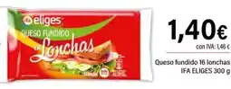 Cash Ifa IFA ELIGES Queso fundido 16 lonchas oferta