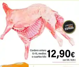 Cash Ifa Cordero entero 13-15, medios o cuartos oferta