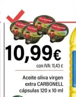 Cash Ifa CARBONELL Aceite oliva virgen extra extra cápsulas oferta