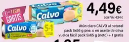 Cash Ifa CALVO Atún claro al natural o en aceite de oliva vuelca fácil oferta