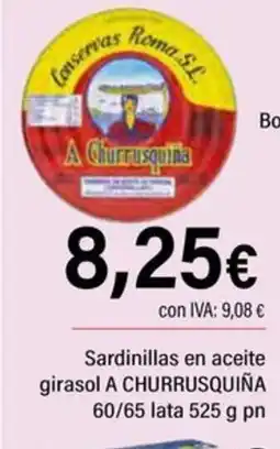 Cash Ifa A CHURRUSQUIÑA Sardinillas en aceite girasol oferta