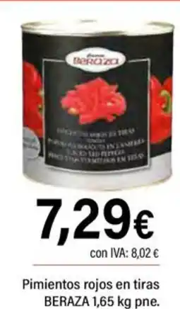 Cash Ifa BERAZA Pimientos rojos en tiras oferta
