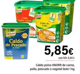 Cash Ifa KNORR Caldo polvo de carne, pollo, pescado o vegetal bote oferta