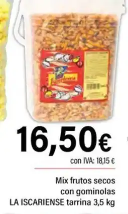 Cash Ifa LA ISCARIENSE Mix frutos secos con gominolas oferta