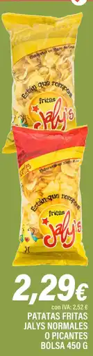 Cash Ifa Patatas fritas jalys normales o picantes bolsa oferta