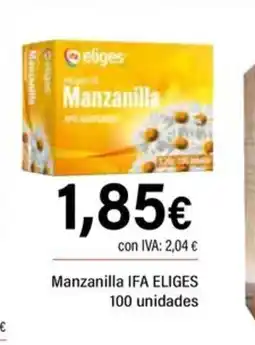 Cash Ifa IFA ELIGES Manzanilla 100 unidades oferta