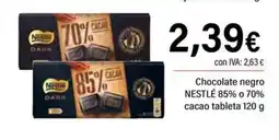 Cash Ifa NESTLÉ Chocolate negro 85% o 70% cacao tableta oferta