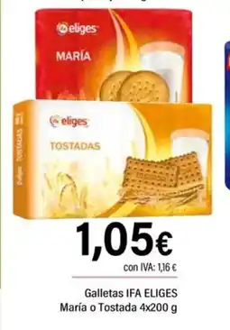 Cash Ifa IFA ELIGES Galletas María o Tostada oferta