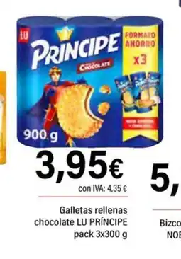 Cash Ifa LU PRÍNCIPE Galletas rellenas chocolate oferta