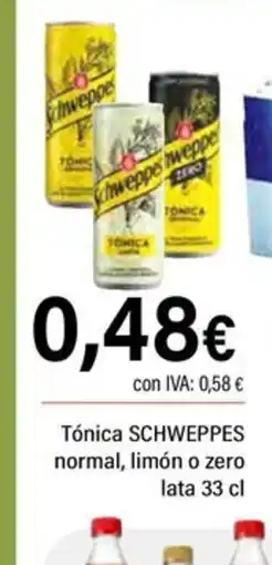 Cash Ifa SCHWEPPES Tónica normal, limón o zero lata oferta