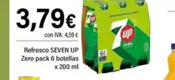 Cash Ifa SEVEN UP Refresco Zero pack 6 botellas oferta