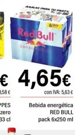 Cash Ifa RED BULL Bebida energética oferta